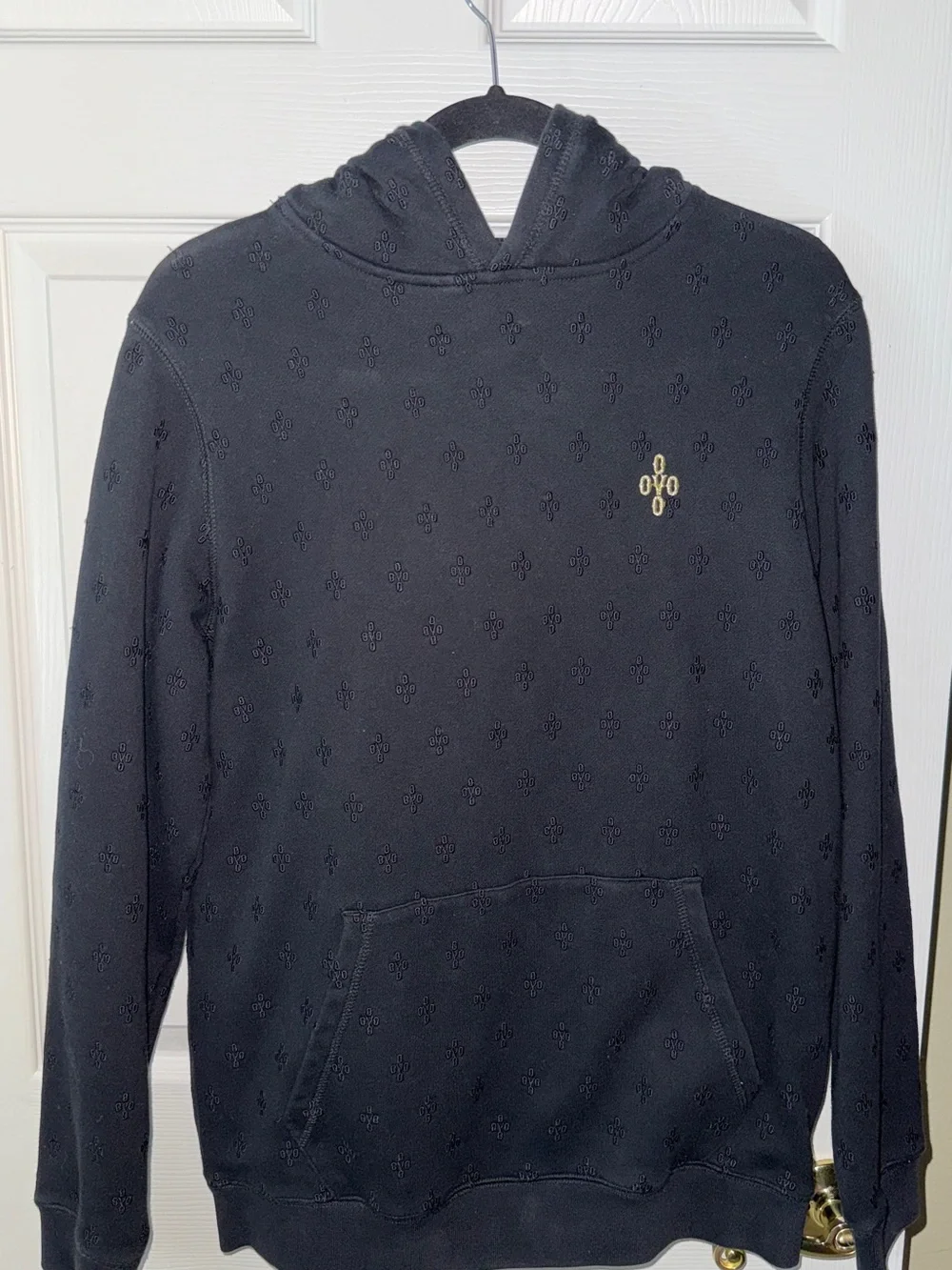 OVO October’s Very Own Black Monogram Hoodie
